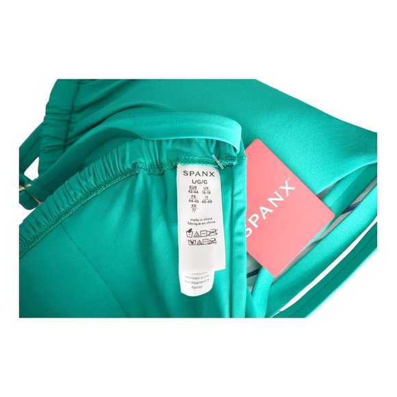 NWT Spanx Triangle Bikini Swim Top Mystic Green‎ Size L - Picture 4 of 4